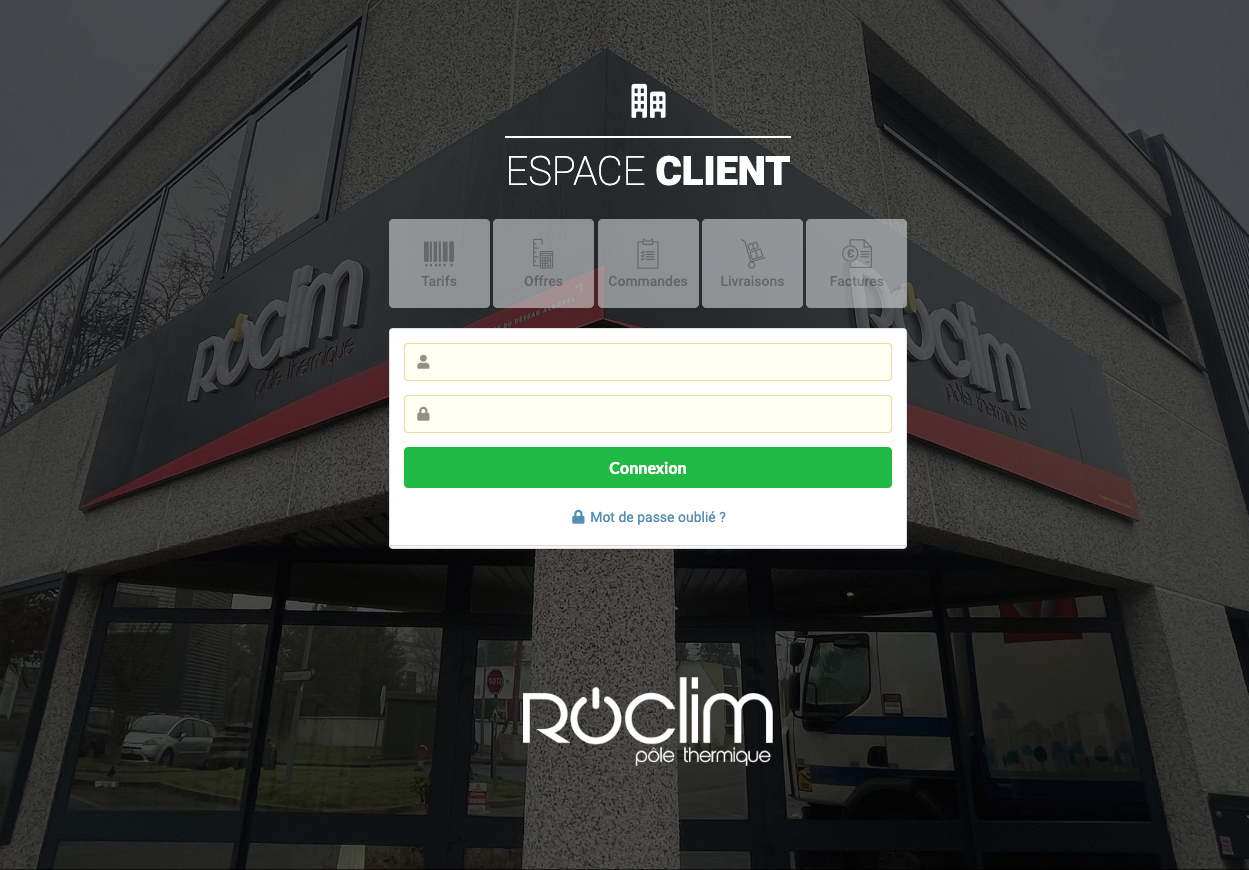 Espace client Roclim